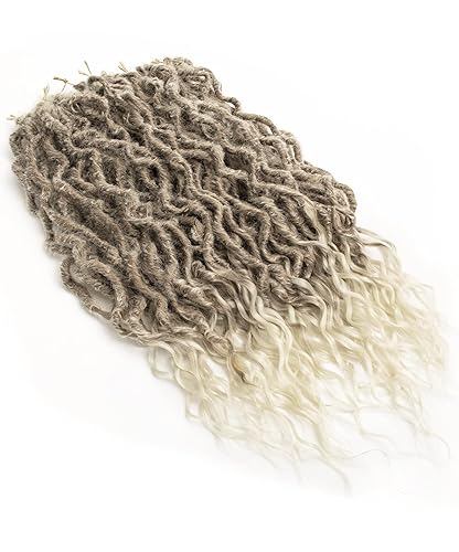 Miniatura 366 de 8 paquetes de rastas de cabello sintético de ganchillo de 18 pulgadas, rastas sintéticas bohemias con extremos rizados, cabello de ganchillo suave