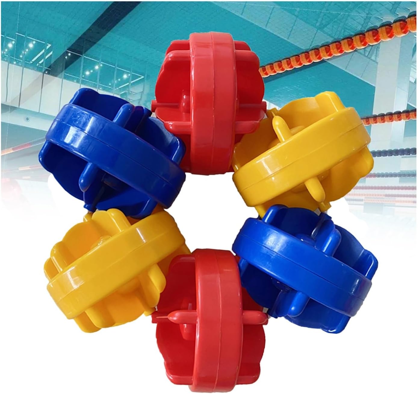 スイミングプール安全フロート仕切りロープ、フローティング付きブイ境界線ロープ、プールビーチウォーターパークに簡単設置(Nylon R