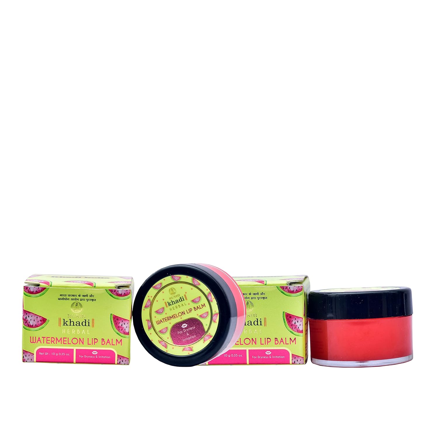 Buy Rushi Khadi Watermelon Lip Balm For Dryness And Irritation 10gm