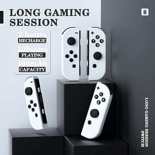 Miniatura 2 de LESTEDO Joycon Controller Compatible with Switch, Wireless Joy Cons Replacement for Switch Controller, Left and Right Switch Joycons Support Dual
