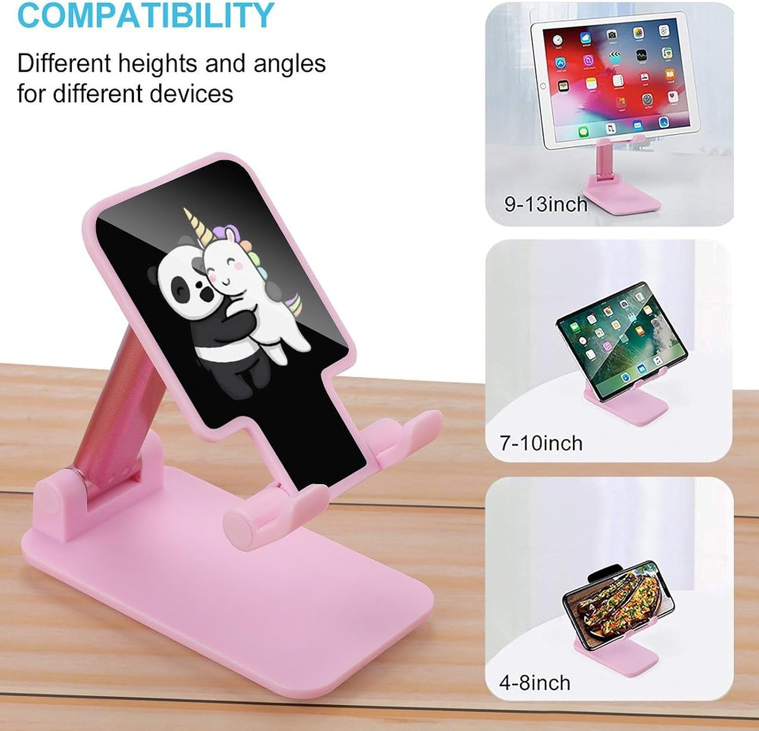 Panda Unicorm Hug Novelty Cell Phone Stand Lightweight Phones Holder image 3