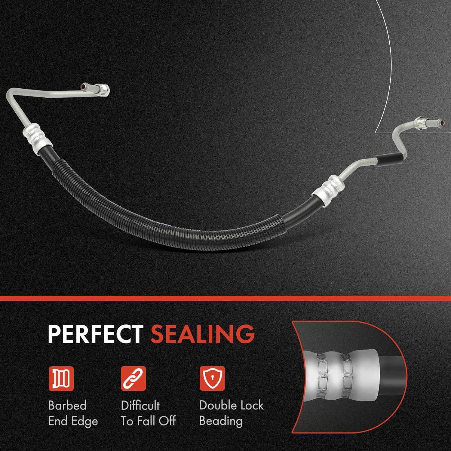 A-Premium Power Steering Pressure Hose Line Assembly Compatible with Ram 4500, 5500, 2013 2014 2015, Hydraulic Brake Booster To Gear