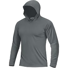 Men's UPF 50+ Sun Protection Lightweight Hoodie Shirts Long Sleeve Fishing Shirt SPF UV Hiking Swim