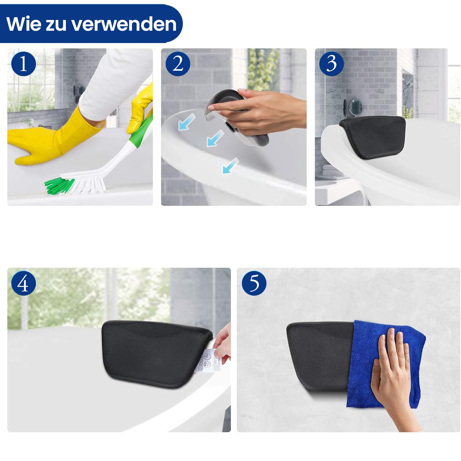 BADLAND Premium Set 5in1 Badewanne Rechteck Acryl Weiß Wanne QUADRO 175x80 cm, Made in EU + Verkleidung (Styropor) + Nackenkissen KODI, Moderne Design, mit Ablaufgarnitur und Füßen