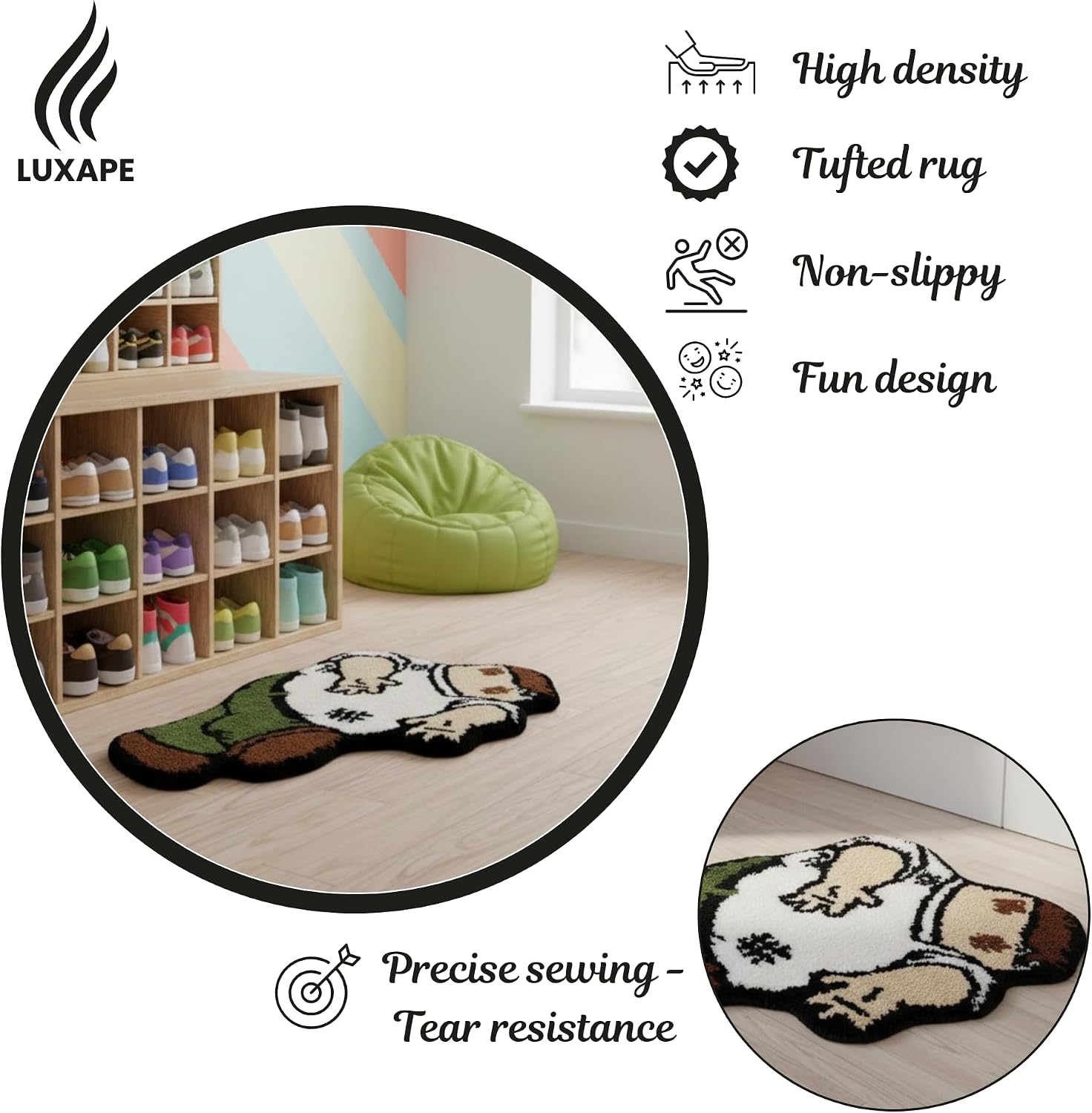 Peter Griffin Rug Character Fun Rugs - Peter Handmade & Premium- 32in (80cm) - Griffin_Hypebeast Decor - Hypebeast Room - Living Room, Bedroom, Door mat - Aesthetic Decor Rugs