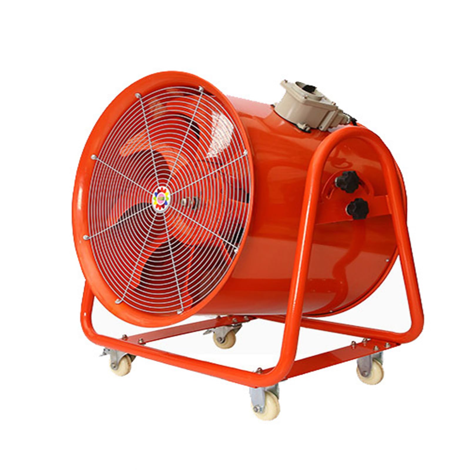 Bauventilator 18 Zoll Ø460mm - Baugebläse 1100W 9000m³/min Baulüfter Gebläse 2800r/min Axiallüfter Axialgebläse 73dB Bautrockner Baulüfter