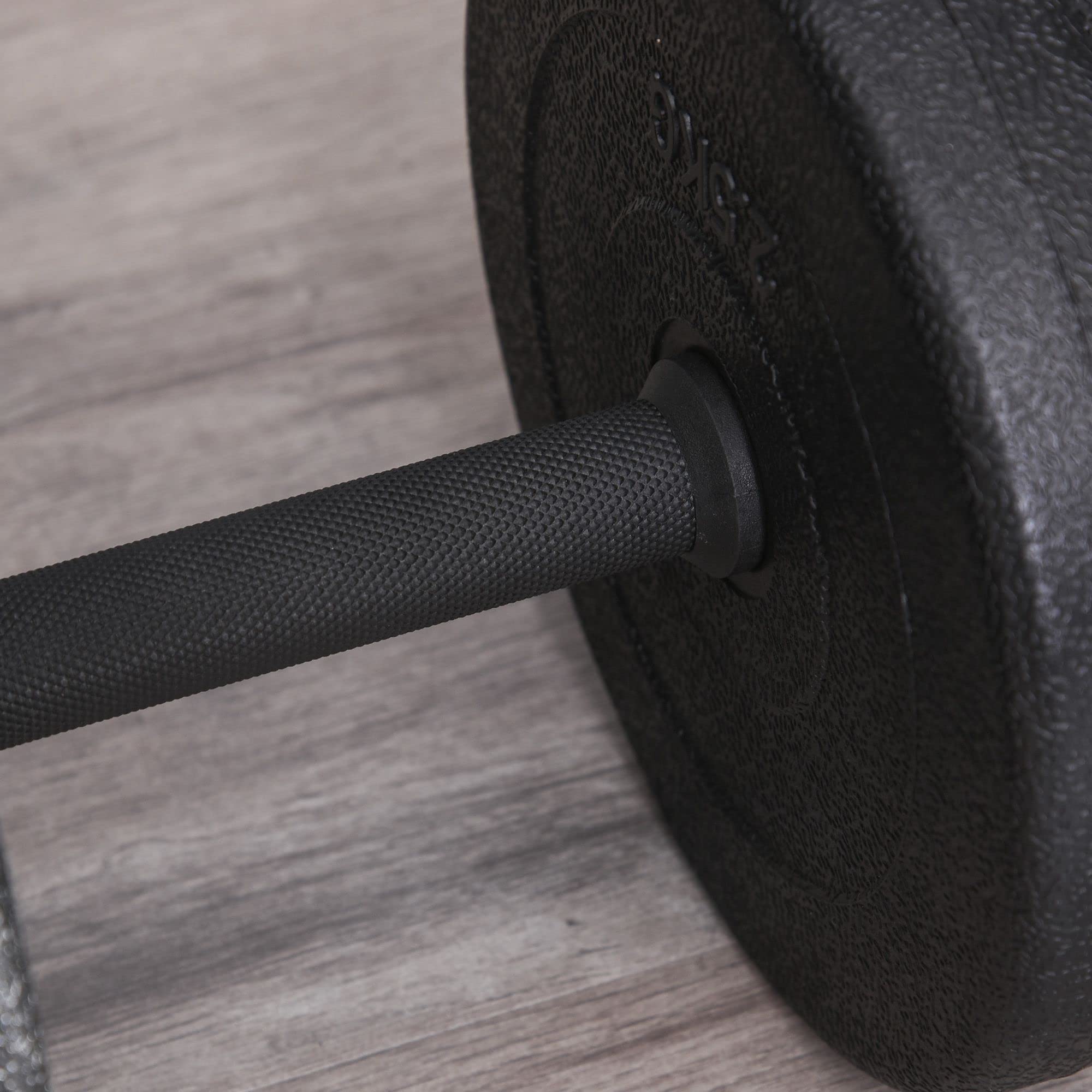 HOMCOM Set Manubri Palestra 20kg (4x2.5kg, 4x2kg), Pesi Palestra con 8 Dischi da 2kg, 2.5kg, Ø25mm, per Allenamento a Casa