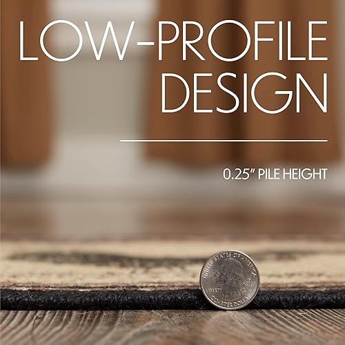 Vista 7 de VHC Brands Sawyer Mill - Alfombra de medio círculo de yute de arado de carbón (16.5 x 33 pulgadas)