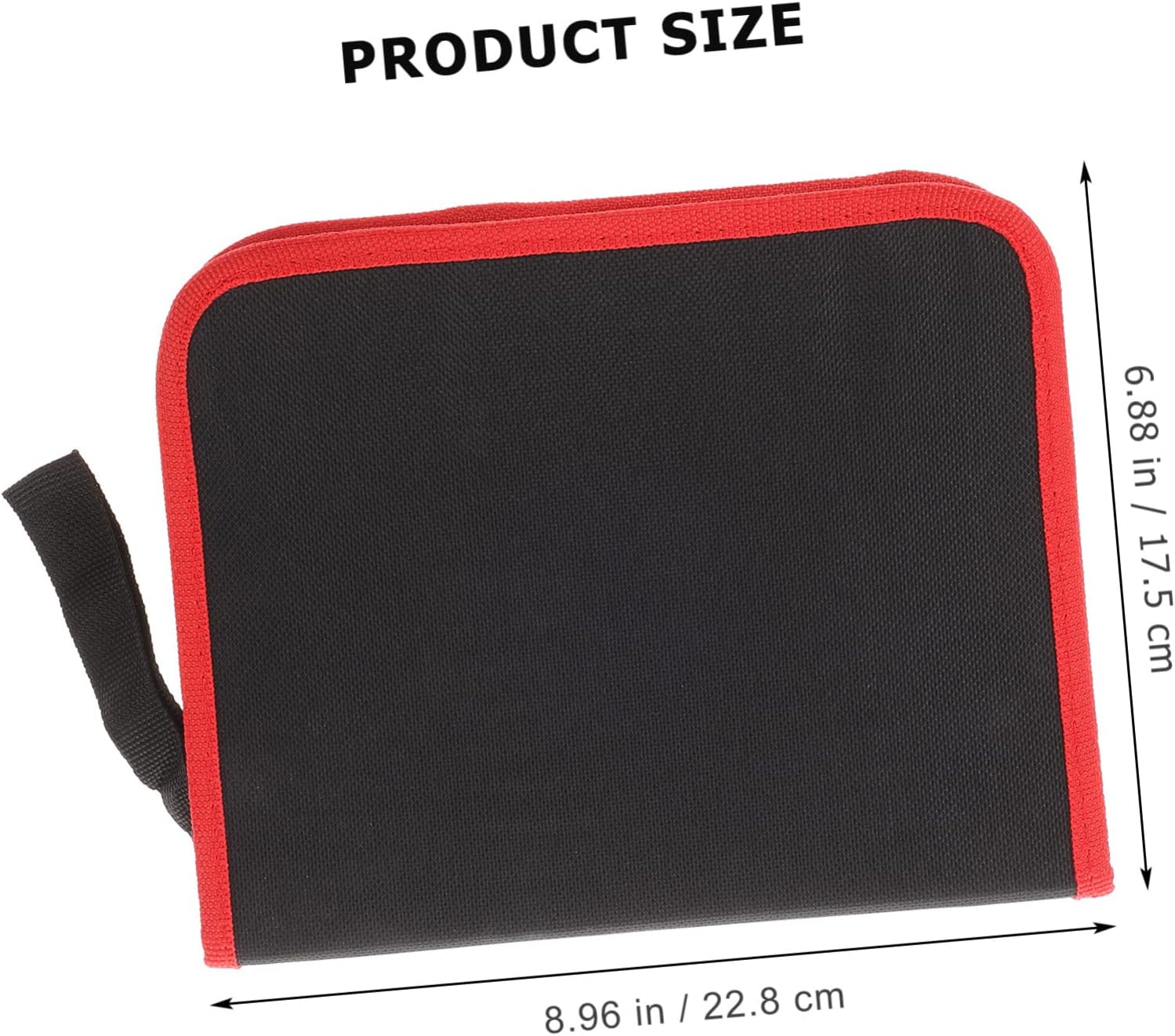 2pcs Handheld Tool Storage Driver Cloth Bit Oxford Bag Drill Carrier Zipper Carrying Bits Case Black for Small Pouch
