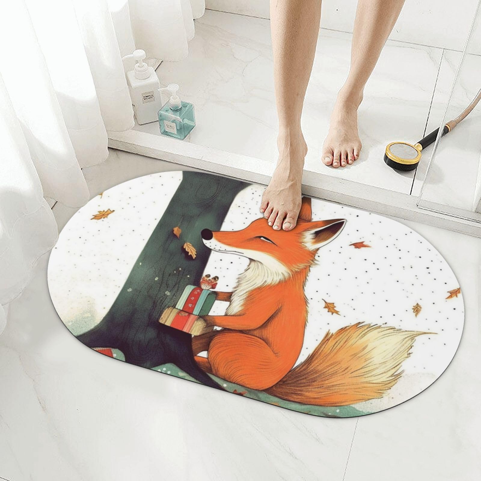 Tapis de bain en terre de diatomée super absorbant pour douche