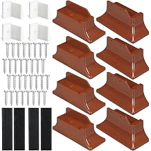 8 Pack Chair Risers Non Slip Chair Lifters for Adults Seniors and Elderly Brown Seat Raiser for Sitting and Standing Assistance Compatible with Wooden Base Recliners