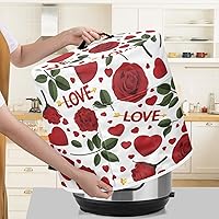 Vista 79 de Cubierta abstracta para freidora de aire con estampado de corazón, cubierta de olla a presión de 3 cuartos de galón, cubierta antipolvo para olla a