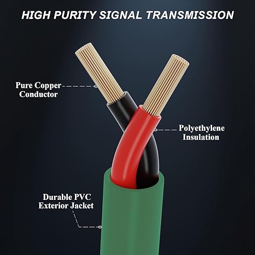 Miniatura 6 de Cables Speakon a Speakon (paquete de 2) Cable PA de audio profesional DJ Pro de 25 pies con conector de bloqueo giratorio  Cable de 12 AWG para