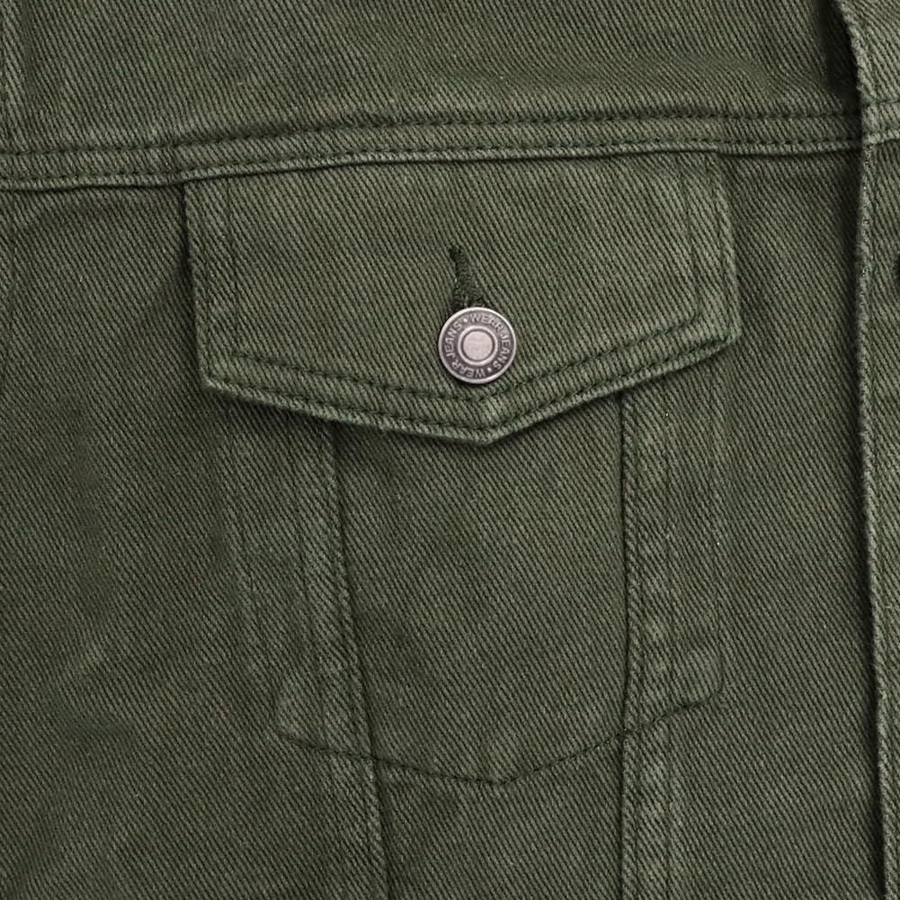 LONGBIDA Women's Jean Jacket Frayed Washed Button Up Cropped Denim Jacket With Pockets - Image 5