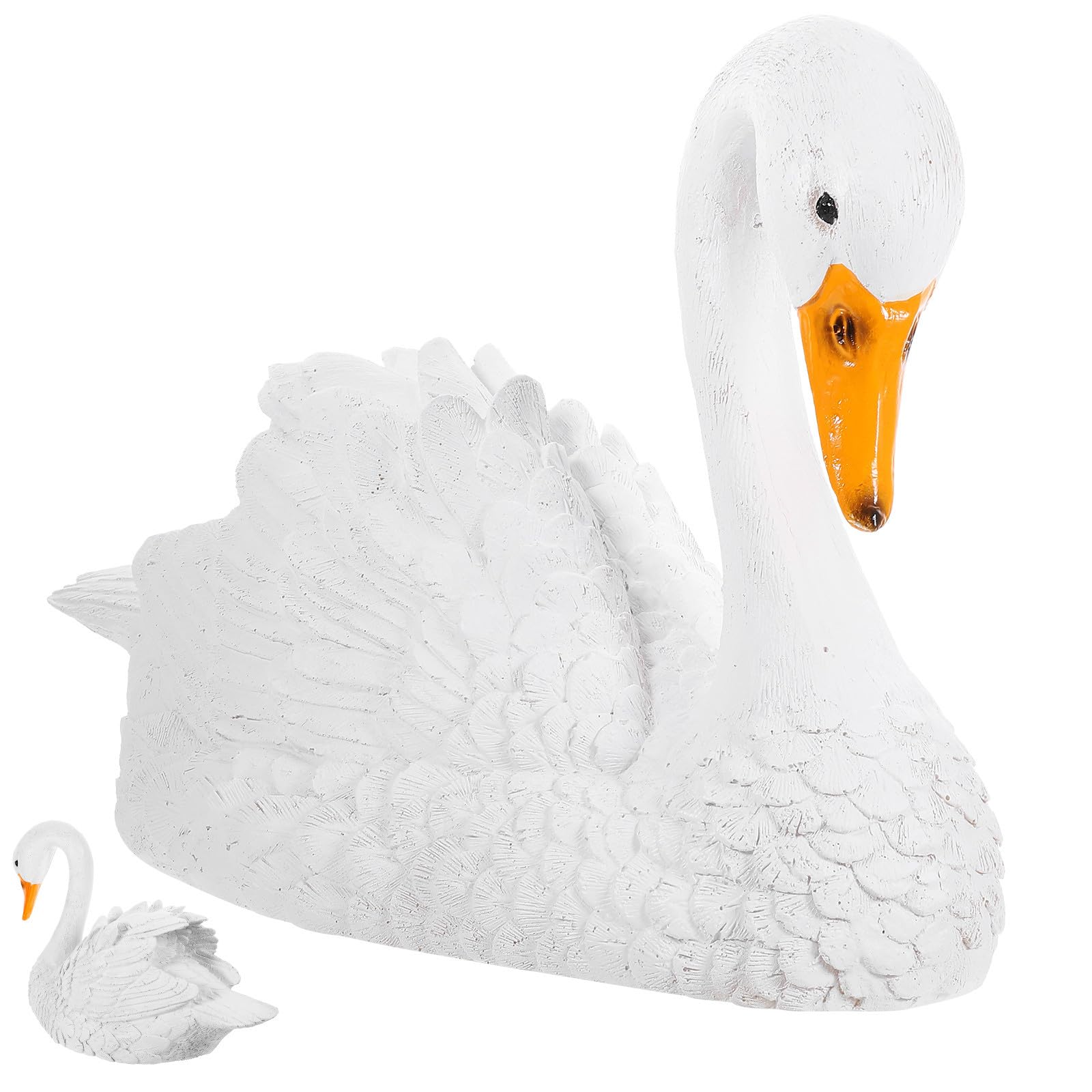 Figurine de cygne flottante pour salon et décoration chic d'hôtel