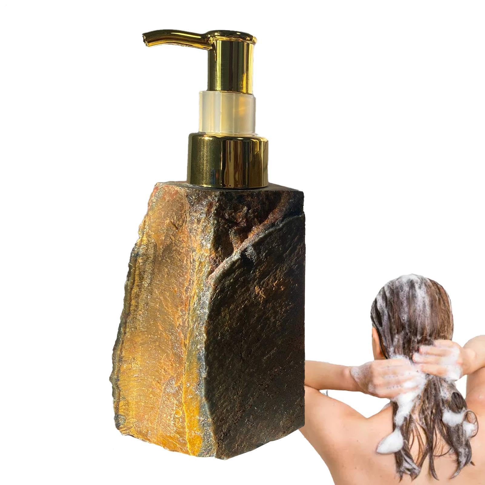Bouteilles de douche en pierre de naturelle contre le plastique