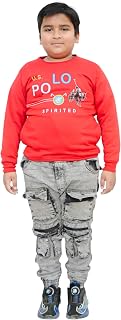 Brink Full Sleeve Round Neck Sweatshirts for Boys (Code - AA-94) Red Price In India