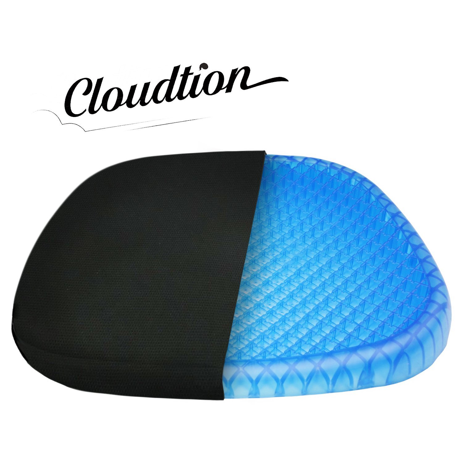 Gel Orthopedic Sturdy Seat Cushion- Column-Buckling Tech, Comfortable and Cool, Prevents Sweaty Bums, for Cars, Wheelchair, Office or Living Room Chairs, Airplane, etc.