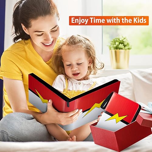 Miniatura 7 de Tarjetero para tarjetas de intercambio 900 tarjetas con 50 fundas extraíbles y 9 bolsillos piel sintética colección de tarjetas tarjetero para niños