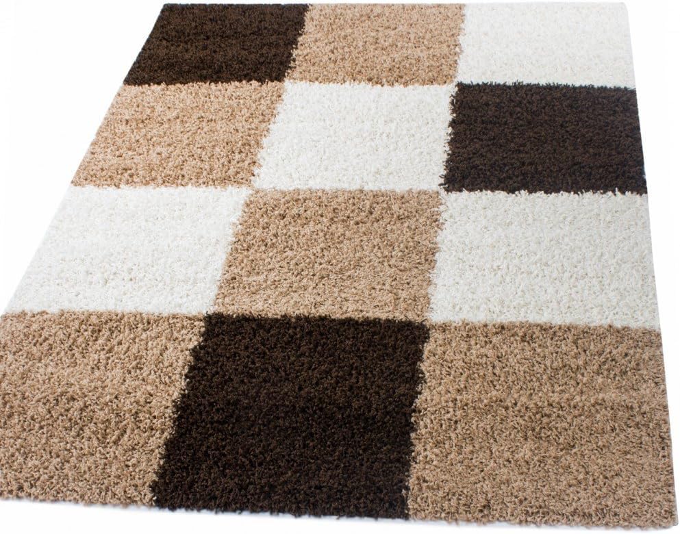 Image of & Carpet Handmade Shaggy Pure Microfiber Smooth & Anti-Skid Carpets for Bedroom & Living Room, 2 inch Thickness Size- 2X6 Feet