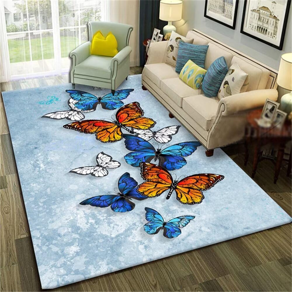 Tapis couloir motif animal oriental pour une chambre de fille