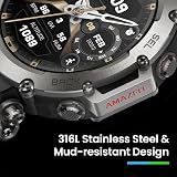 Amazfit T-Rex Ultra Smart Watch for Men, Route Import & Navigation, 6 Satellite Positioning Systems, Freediving Support & 10 ATM Waterproof, Rugged Outdoor Military-grade Smartwatch, Black - 8