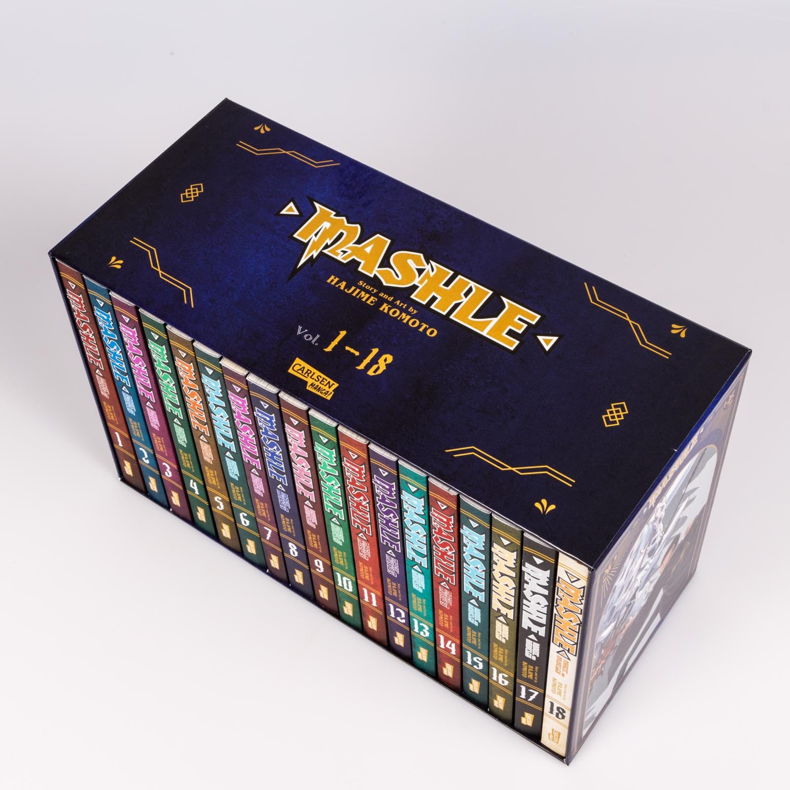 Mashle: Magic and Muscles Sammelschuber (inklusive Band 1-18): Witzige und verrückte Fantasy-Action für Fans von Magie und gestählten Muskeln! Die komplette Serie im schicken Schuber