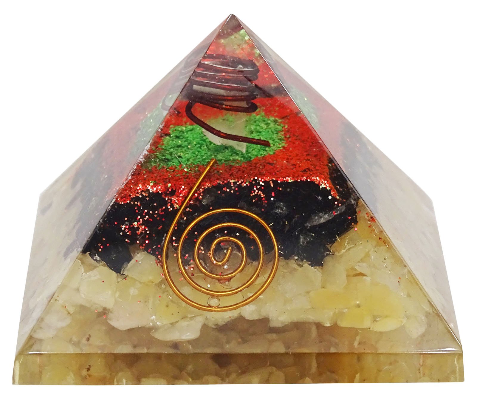 HARMONIZE Spiritual Gift Pyramid Yellow Aventurine Reiki Energy Generator