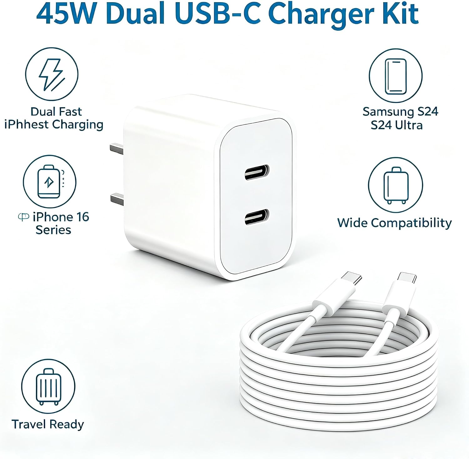 USB C Charger for iPhone 18 17 16 15 Fast Charging Type C Chargers Block 6 71fQcoldbeL. AC SL1500