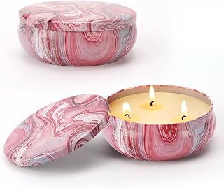 Citronella Candles Outdoor – 2 Pack x 13.5oz, Large 3-Wick Soy Wax Tin Candles for Home Patio up to 150 Hours Burning, Lemograss Candle Bulk for Outside Garden Yard Balcony, Summer Camping Huge Candle