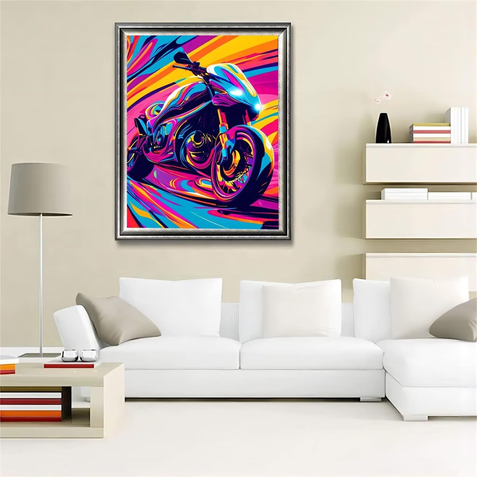 ENJOY ART Kit Peinture Par Numéro - Lavande En Provence - 40x30 Cm - Loisir Créatif Facile Enfants Et