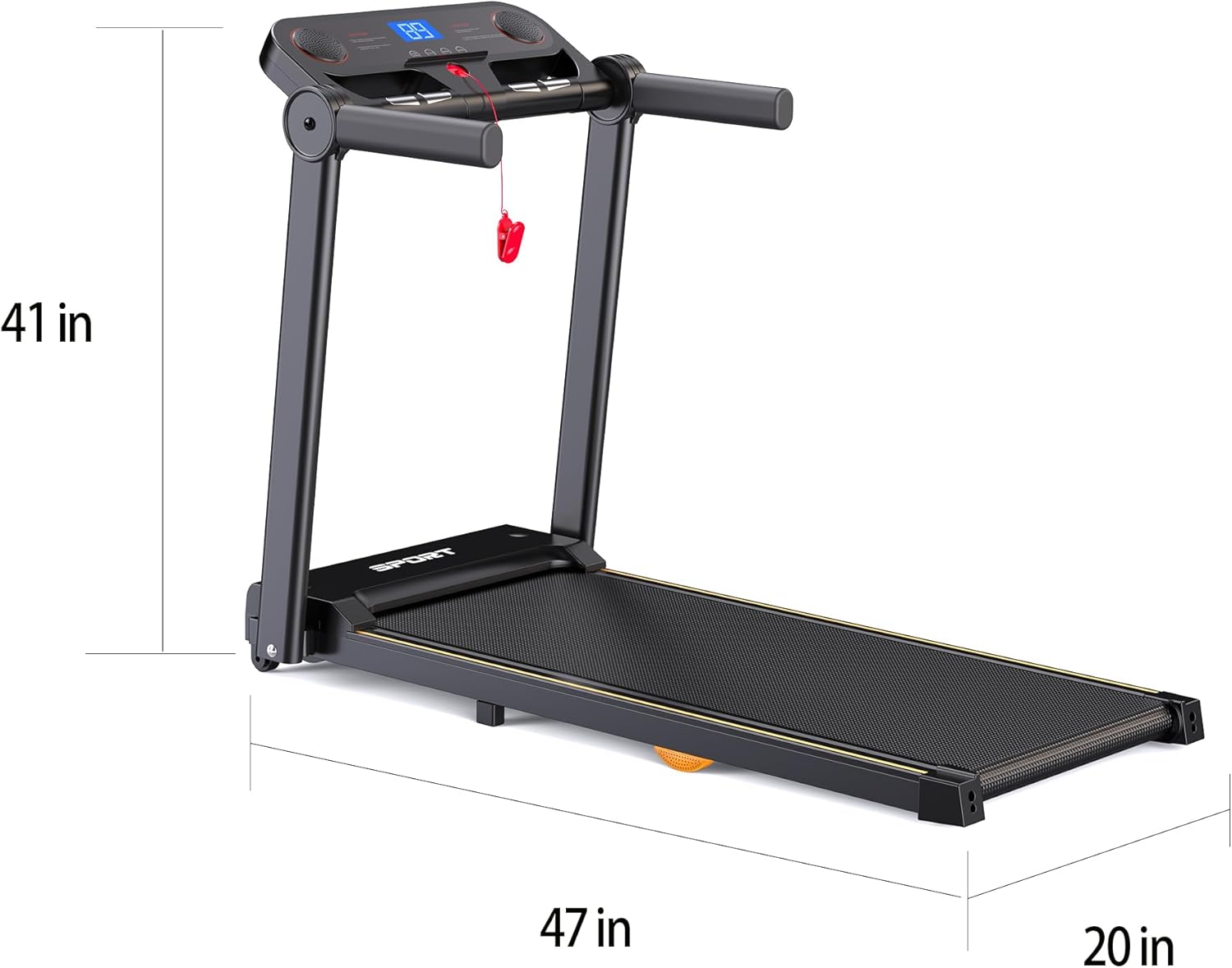 Treadmill with Pulse Sensor QiyevitTec Home Treadmill, Removable, 2.25 HP Quiet, 7.5 mph, 300lb Weight Capacity, Rubber Cushions Treadmill with Pulse Sensor QiyevitTec Home Treadmill, Removable, 2.25 HP Quiet, 7.5 mph, 300lb Weight Capacity, Rubber Cushions