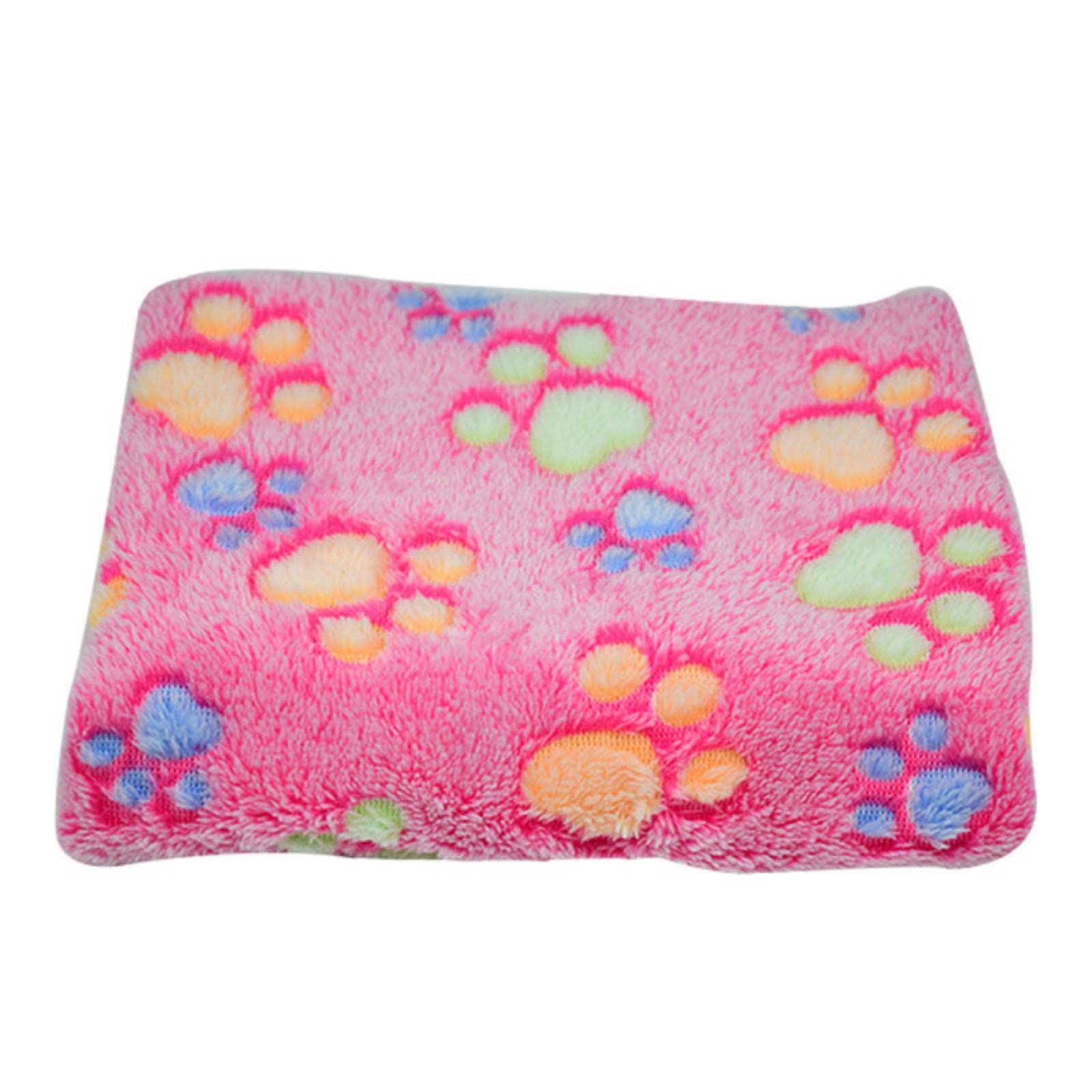 Tapis de compagnie chaud pour canapé - Couverture pour chien et chat rose à motif mignon M