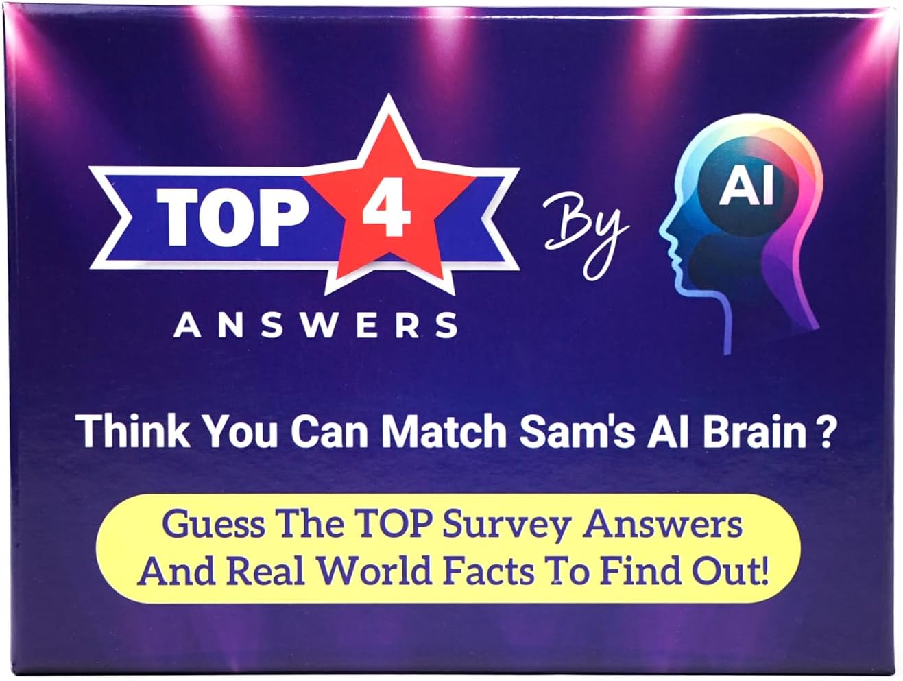 -The Ultimate Guessing Game! Fast-paced party fun for Family and Group Game Night. Easy to learn, rounds of hilarious competition for 2-8 players... in a classic Trivia Feud style!