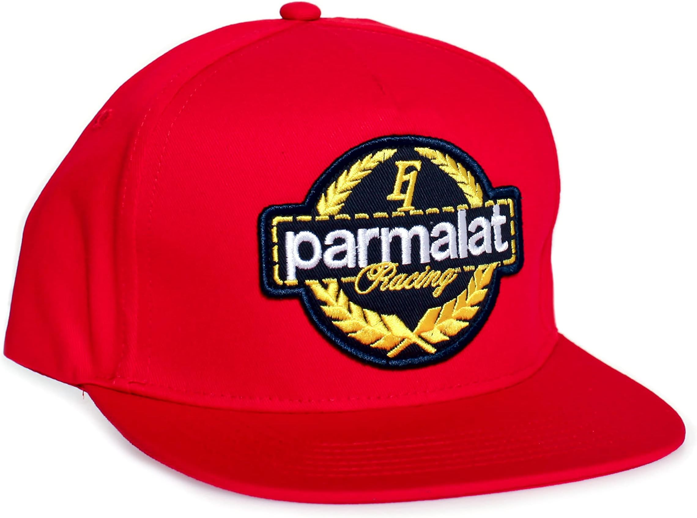 Parmalat Hat Racing Car Team Embroidered Cap Flat Red