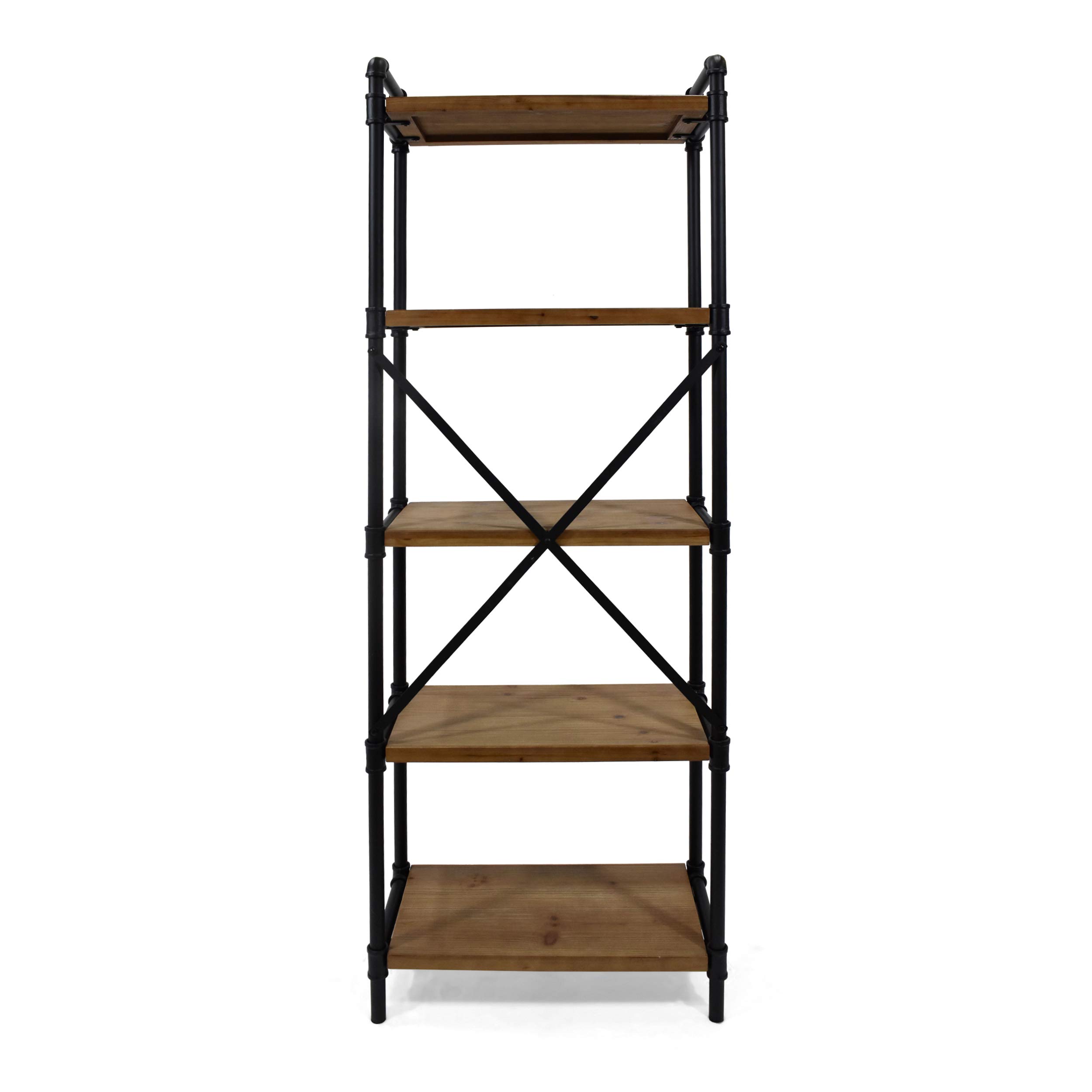 Buy Christopher Knight Home Lina Industrial Iron Five Shelf Bookcase