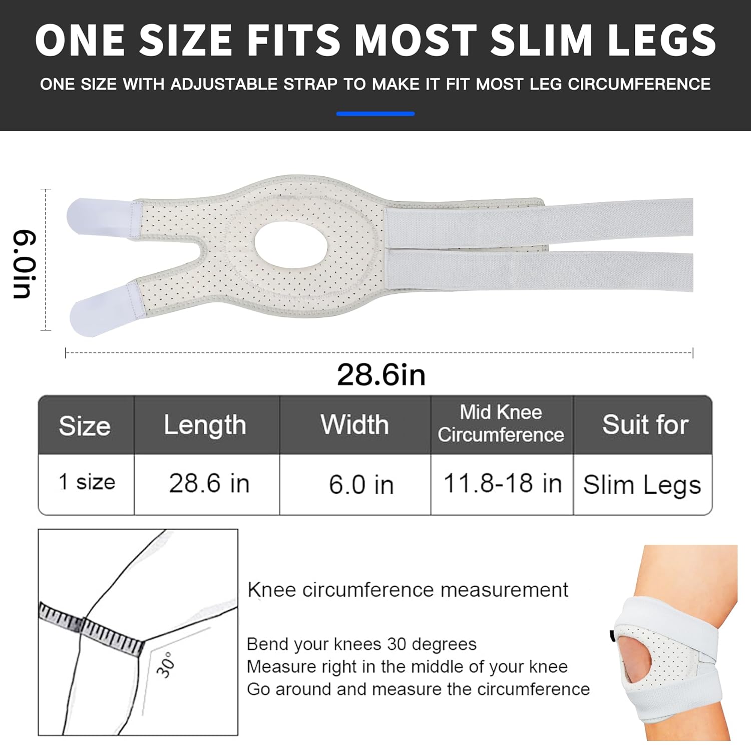 Professional Adjustable Knee Brace with Side Stabilizers – Features an Upgraded Massage Silicone Patella Ring for Enhanced Comfort | Supports Meniscus Tear, Arthritis, and Joint Pain Relief | Ideal for Injury Recovery, Running, and Workouts (Unisex) - Image 5