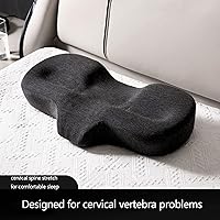 Vista 8 de Contour Memory Foam Pillow Cervical Pillow for Neck Pain Relief Ergonomic Pillow for Sleeping Orthopedic Neck Pillow with Washable Cover Bed Pillows