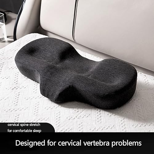 Miniatura 8 de Almohada cervical de espuma viscoelástica de contorno para aliviar el dolor de cuello, almohada ergonómica para dormir, almohada ortopédica para el