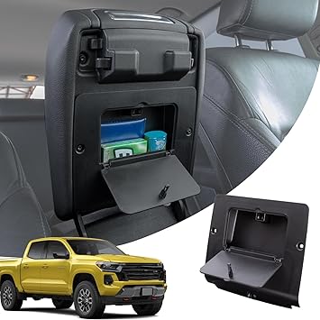 JDMCAR One-Touch Hidden Storage Box Compatible with 2023 2024 2025 2026 Colorado/Canyon Accessories Center Console Organizer Armrest Secret Compartment