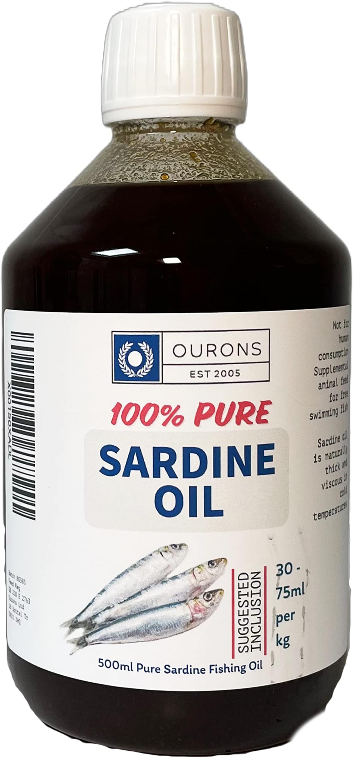 Pure Sardine Oil for Baits and Feeds 500ml