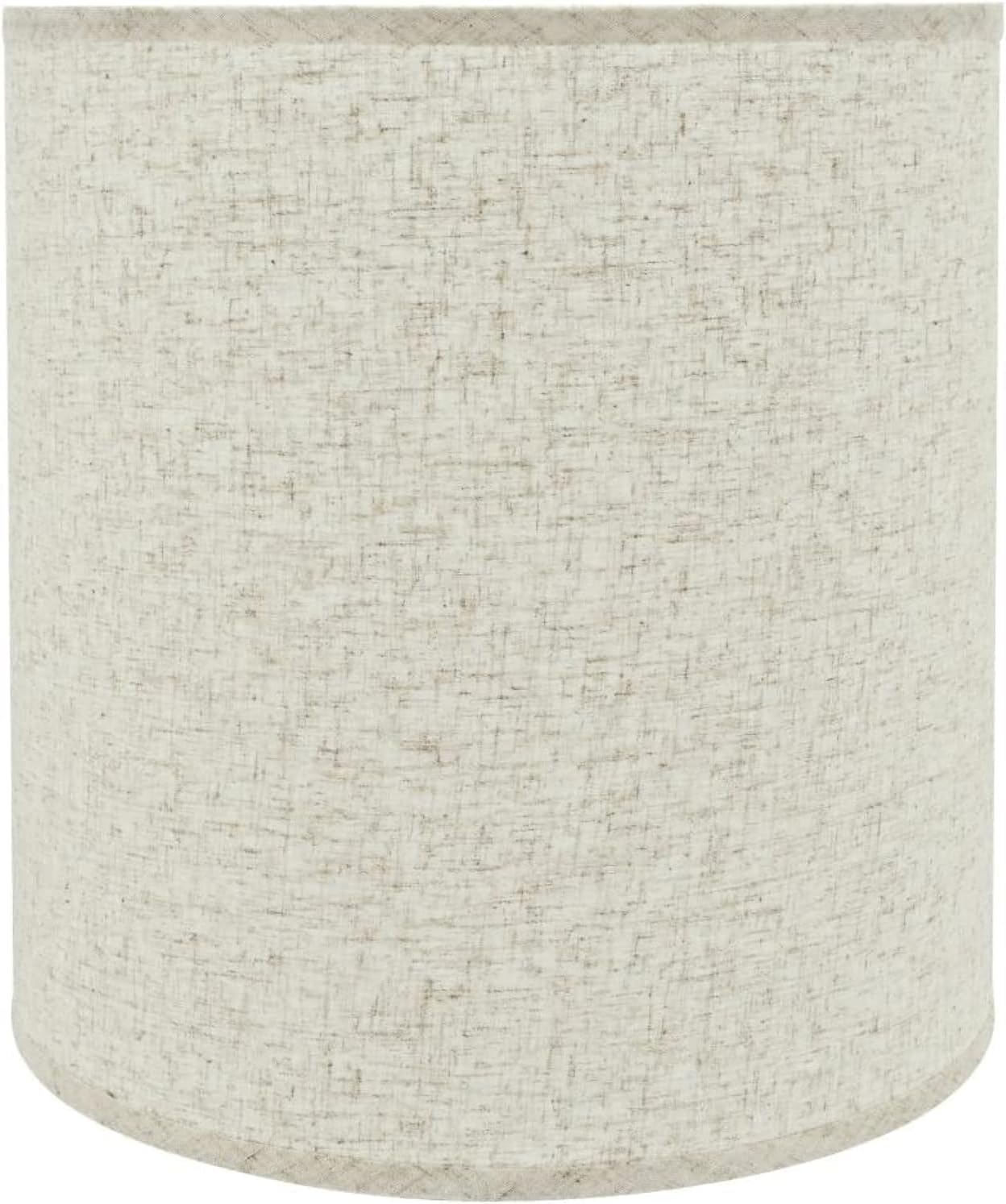 Aspen Creative 32531A, Transitional Drum (Cylinder) Shaped Construction Beige, 15" Wide (14" x 15" x 15") Spider LAMP Shade