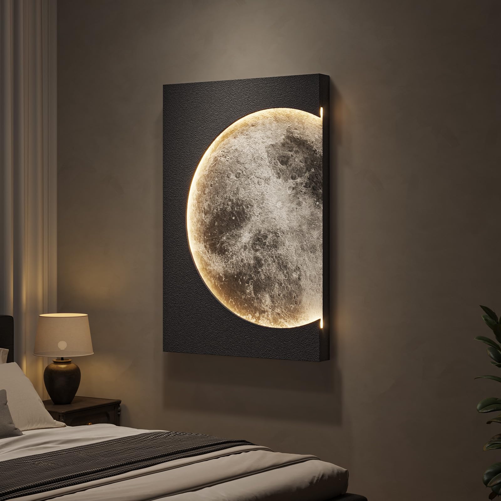 3D Textured Abstract Wall Art Set - Brown & White -24