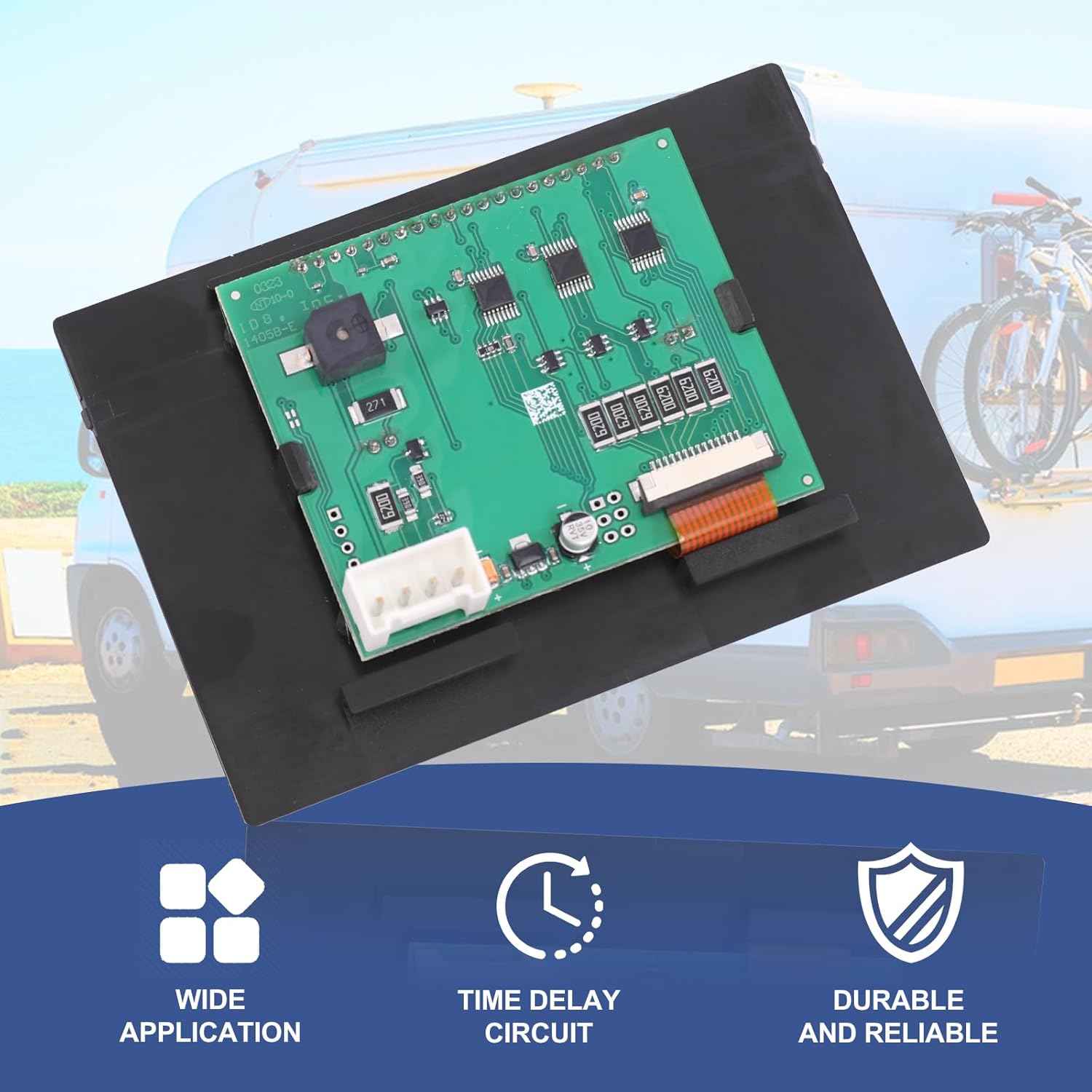 421484 RV Leveling touchpad RV 5th Wheel and Travel Trailer Leveling System - with Auto-Leveling Button Compatible with Ground Control TT and Other Lippert Leveling Systems