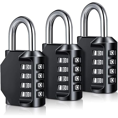 Combination Padlock Heavy Duty Locks - BeskooHome 4-Digit Weatherproof ...