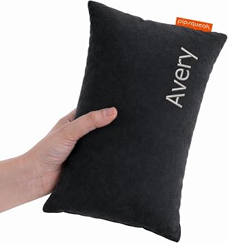 Pipsqueak Microfiber Pillow - Small, Mini, Tiny - 11 x 7 in - Perfect for Travel, Cars, Airplanes, Camping, Dogs, Toddlers, Kids, Lumbar, Knees and Neck - Ages 2 Yrs and Up