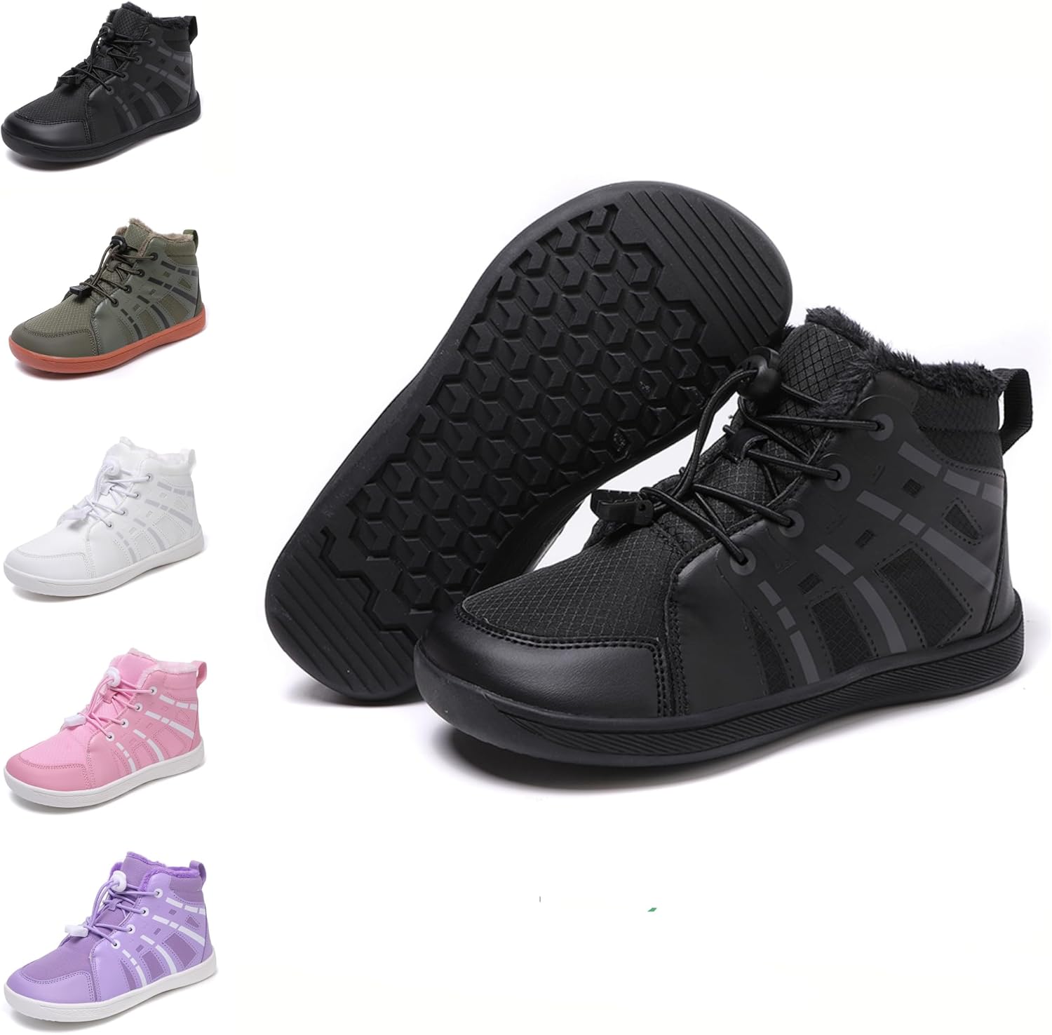 Kids Barefoot Snow Boots - Anti-Slip Comfort