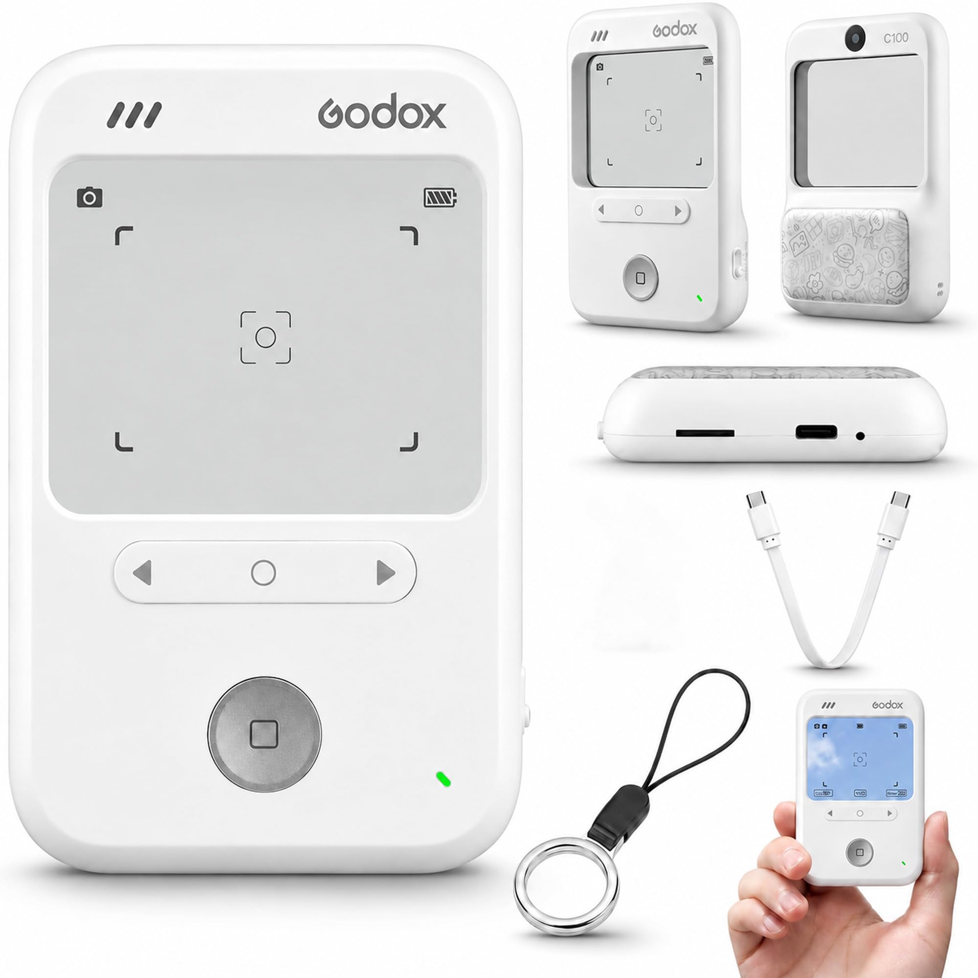Godox Mini cámara digital C100 con visor transparente y medición