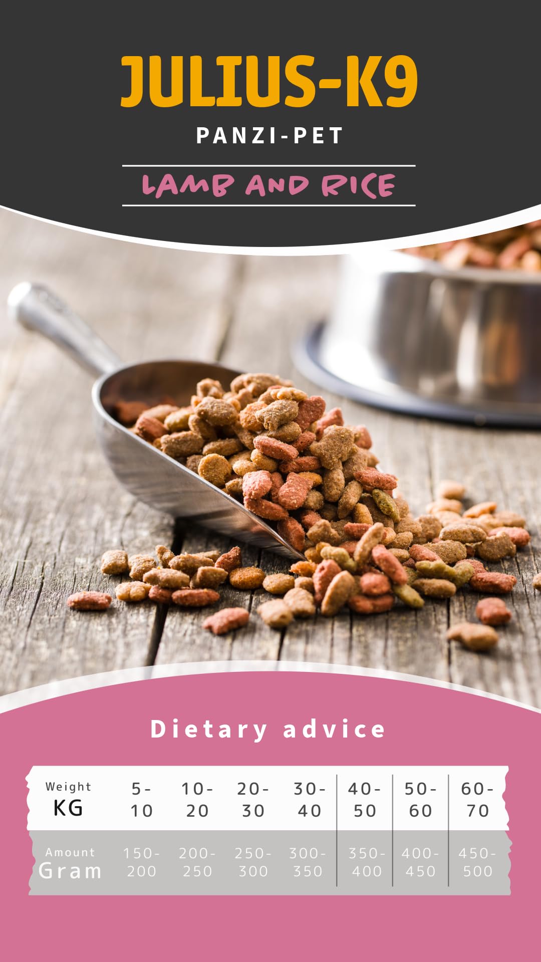 Julius-K9® Novita' Assoluta Amazon Crocchette Cani Hypoallergenic Adult Lamb & Rice 12 kg - per Cani Adulti, Agnello e Riso, Senza Zuccheri Aggiunti, Senza Pollo, Snack per Cani, Croccantini Cane