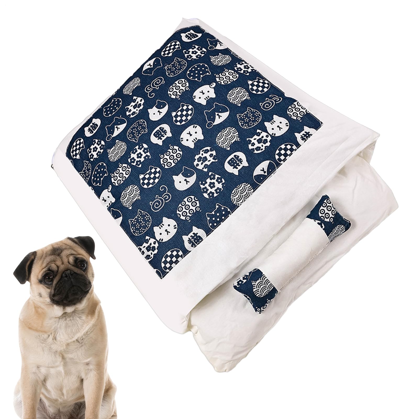 Cave chaude pour chaton et sac de couchage chat pour appartement